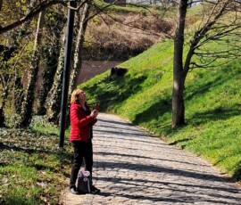 Uczestniczka warsztatów na Gradowej Górze