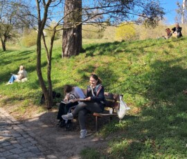 Uczestnicy warsztatów na Gradowej Górze